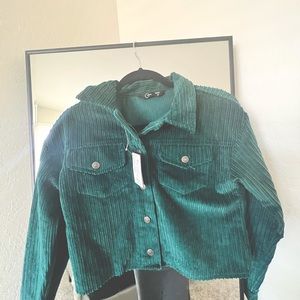 Green Defacto brand cropped jacket